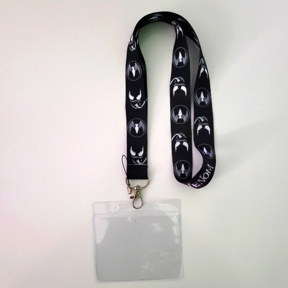 Marvel Black Venom Lanyard & Vaccine Card Holder B
